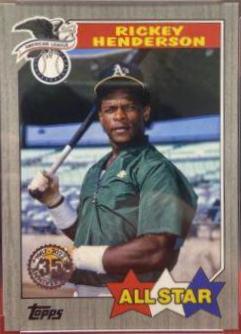 Rickey Henderson [Black] #T87-84