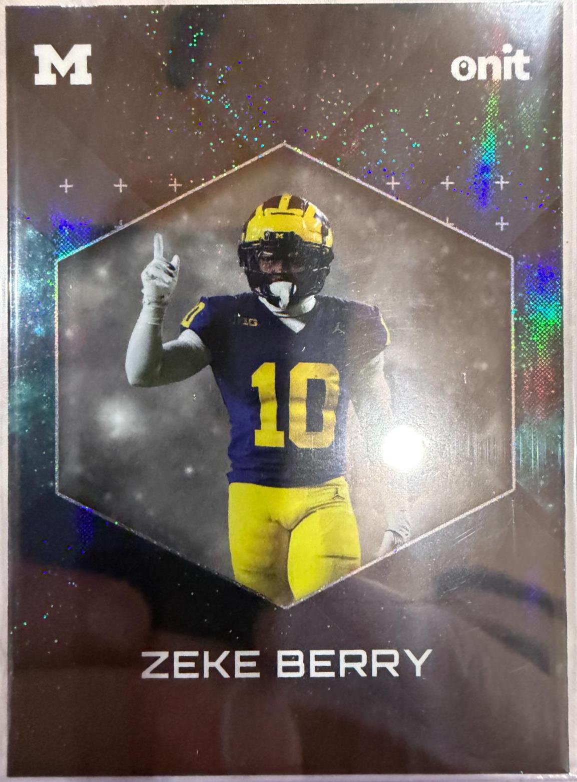 Zeke Berry #B-60 2025 Onit Michigan Gravity Football