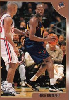 Erick Dampier #98 Basketball Cards 1998 Topps