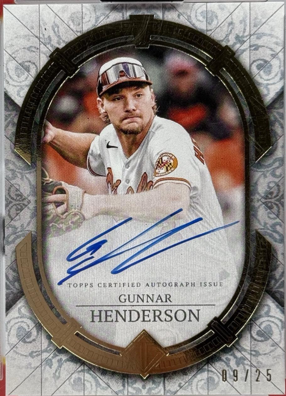 Gunnar Henderson #TCA-GHE Baseball Cards 2024 Topps Transcendent Collection Autograph