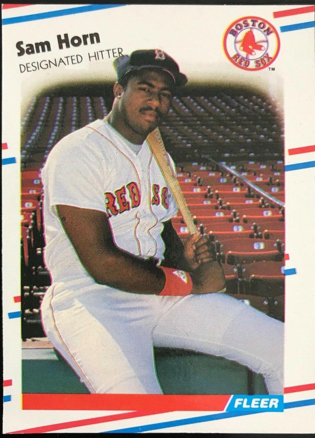 Sam Horn #355 Baseball Cards 1988 Fleer