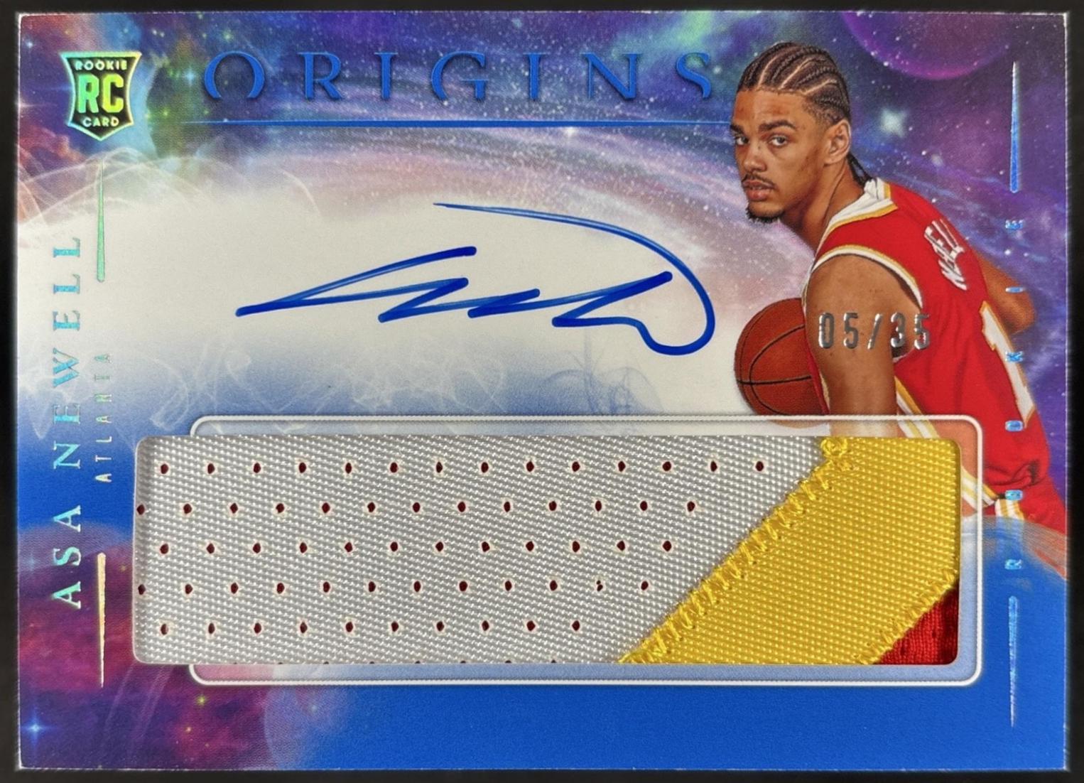 Asa Newell #14 2025 Panini Origins Rookie Autograph Basketball