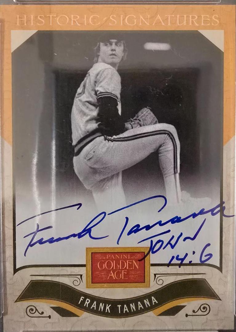 Frank Tanana Historical Signatures #FT Baseball Cards 2012 Panini Golden Age Historic Signatures