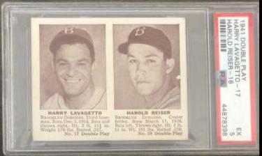 Cookie Lavagetto, Harold Reiser Baseball Cards 1941 Double Play