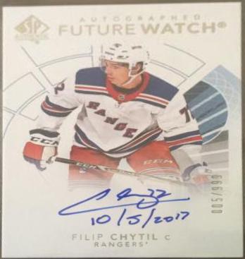 Filip Chytil #174 2017-18 SP Authentic Hockey