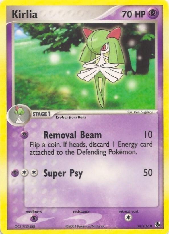Kirlia #34 from Pokemon EX Battle Stadium
