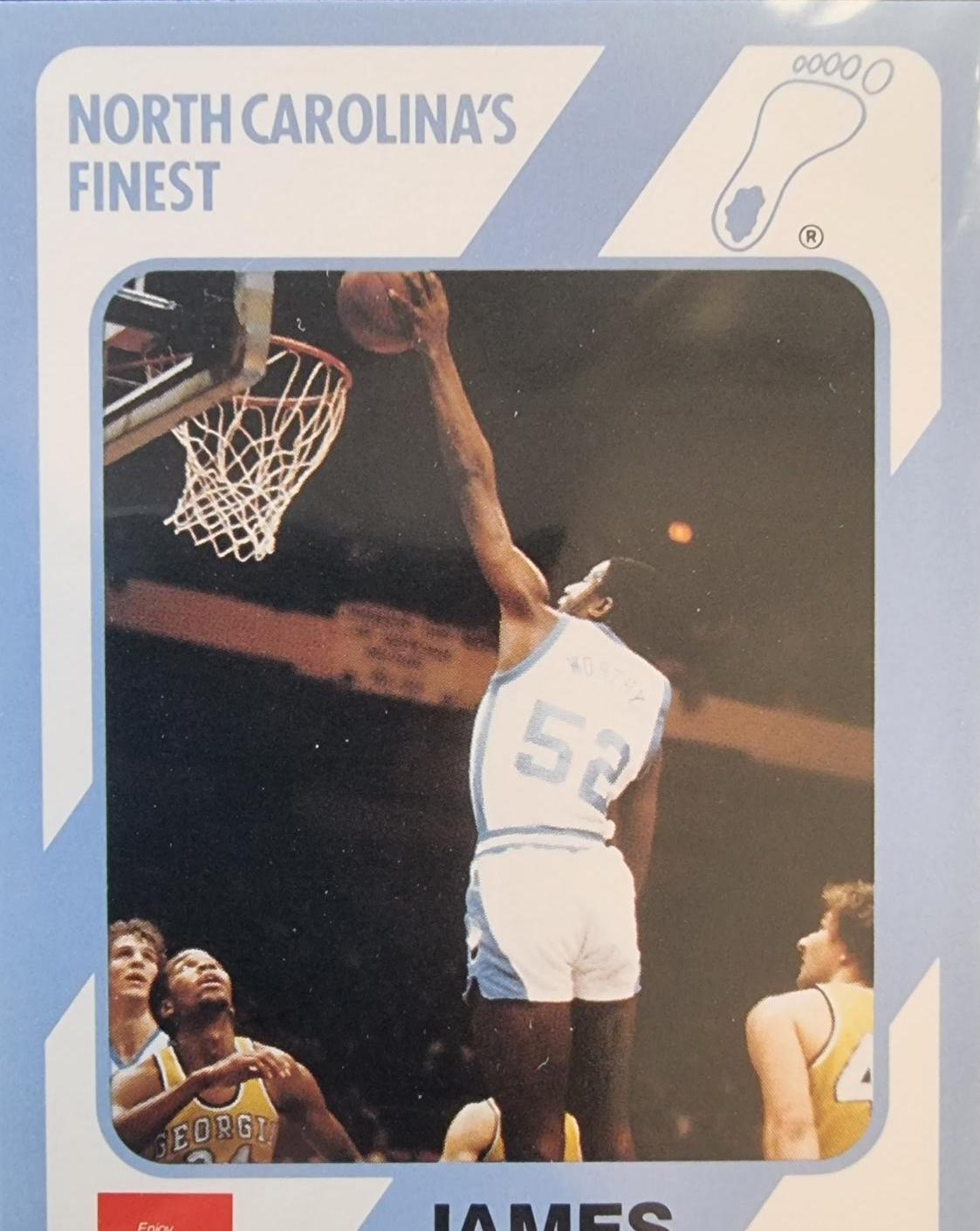 James Worthy #23 Basketball Cards 1989 Collegiate Collection North Carolina