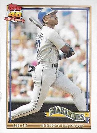 Jeffrey Leonard #55 Baseball Cards 1991 Topps