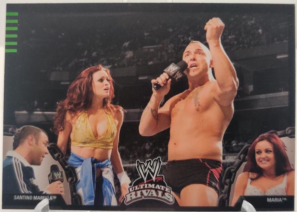 Santino Marella vs. Maria #65 Wrestling Cards 2008 Topps WWE Ultimate Rivals