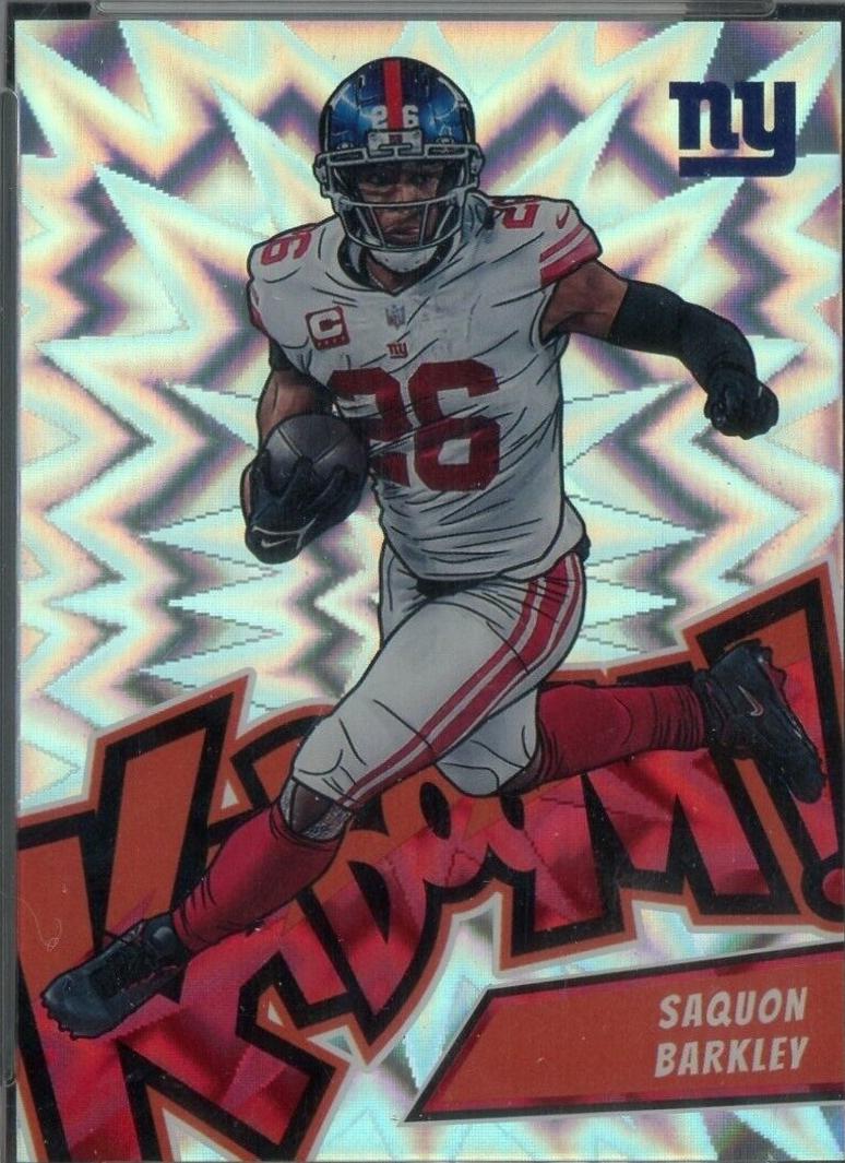 Saquon Barkley #K13 Football Cards 2023 Panini Absolute Kaboom Vertical