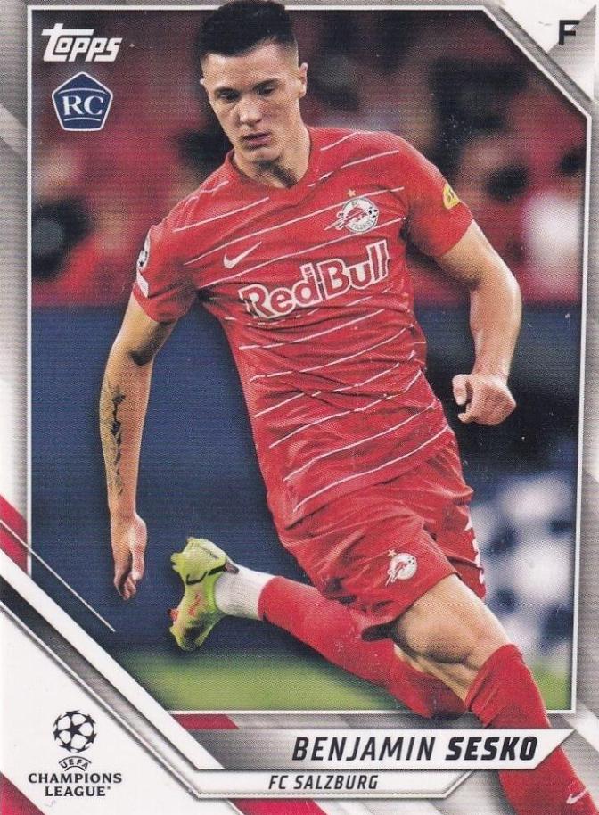 Benjamin Sesko #161 2021 Topps UEFA Champions League