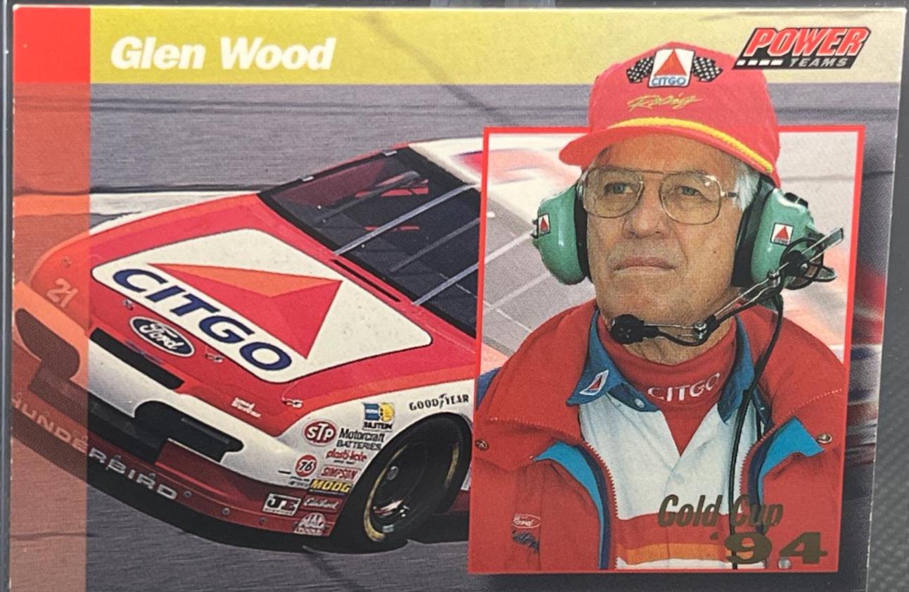 Glen Wood #PT10 Racing Cards 1994 Power Racing Pro Set NASCAR