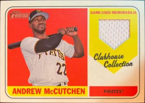 Andrew McCutchen #AM Baseball Cards 2018 Topps Heritage Clubhouse Collection Relics