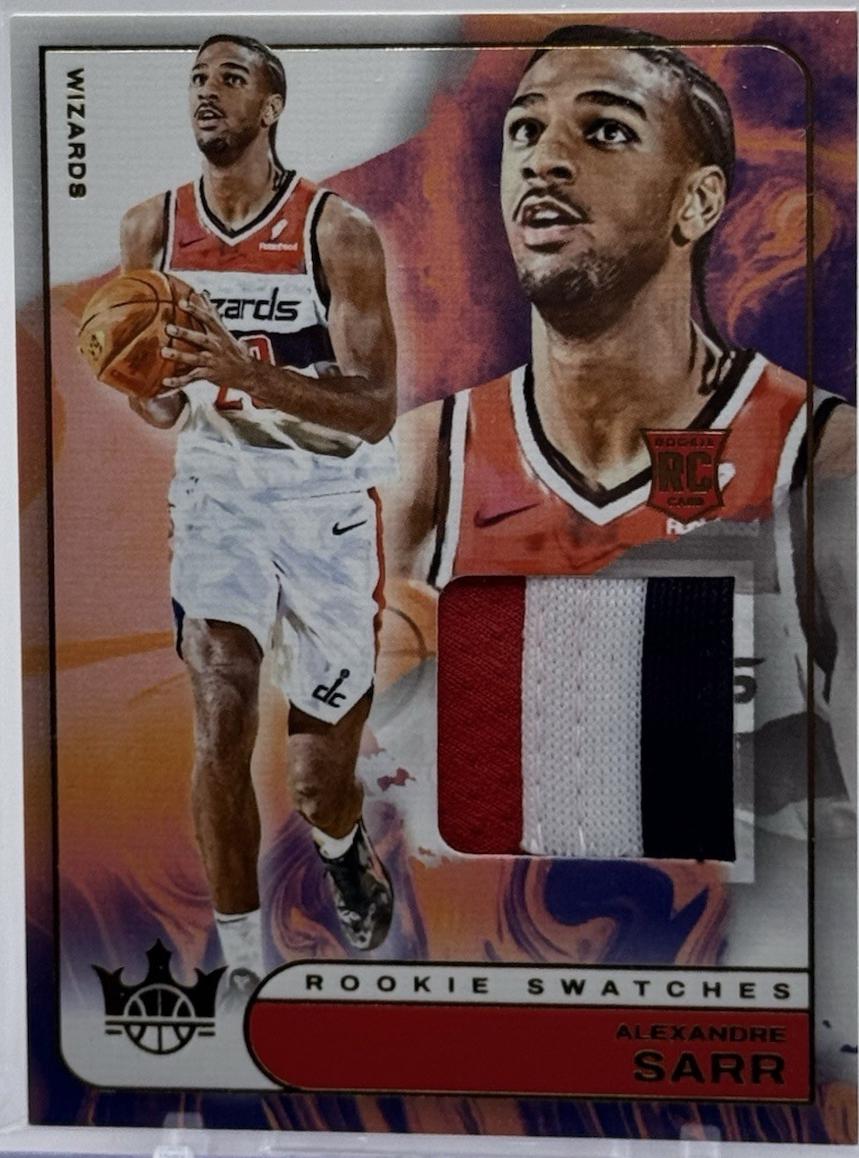 Alexandre Sarr #RJS-AXS Basketball Cards 2024 Panini Court Kings Rookie Swatch