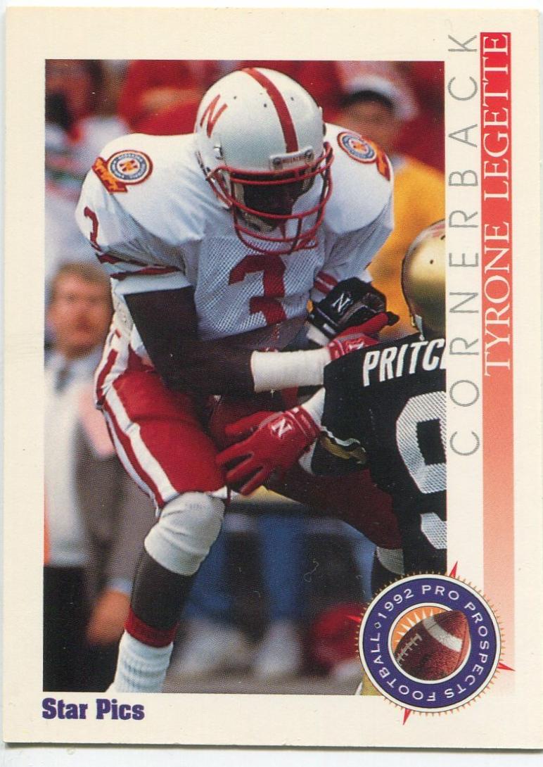 Tyrone Legette #86 1992 Star Pics Football