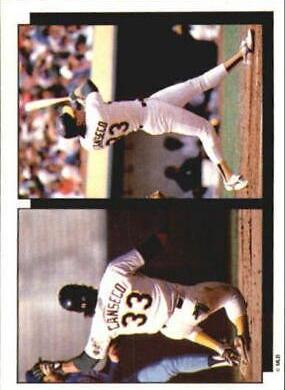 Jose Canseco #8 Baseball Cards 1989 Panini Stickers