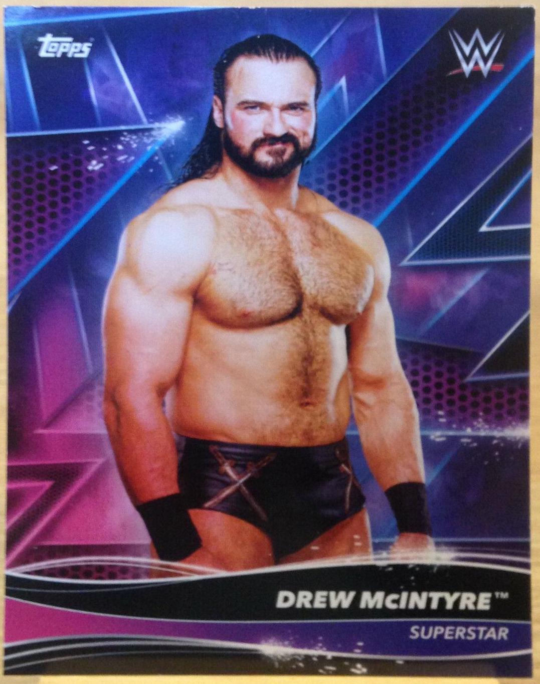 Drew McIntyre #34 Wrestling Cards 2021 Topps WWE Superstars
