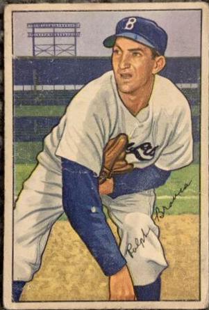 Ralph Branca #96 Baseball Cards 1952 Bowman