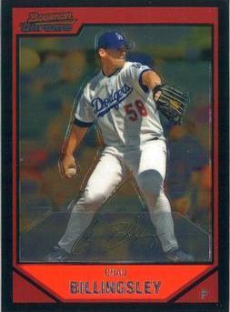 Chad Billingsley #17 Baseball Cards 2007 Bowman Chrome
