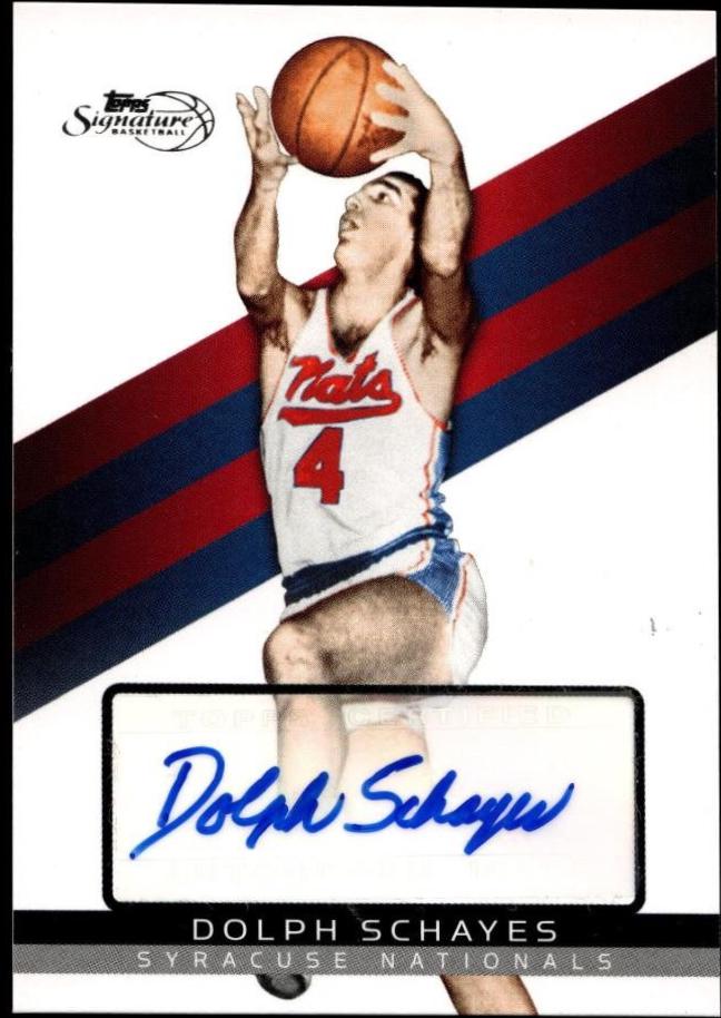 Dolph Schayes #TSADS 2008 Topps Signature Autographs Basketball