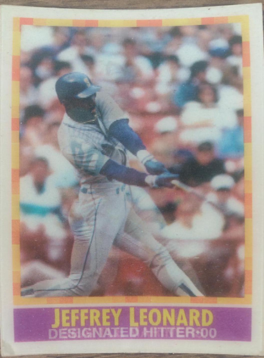 Jeffrey Leonard #20 Baseball Cards 1990 Sportflics