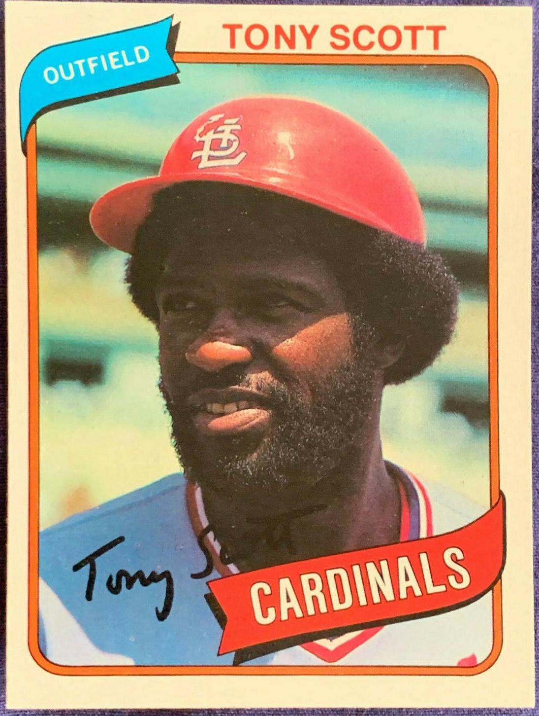 Tony Scott #33 Baseball Cards 1980 Topps