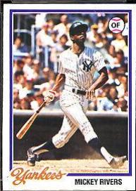 Mickey Rivers #690 Baseball Cards 1978 Topps