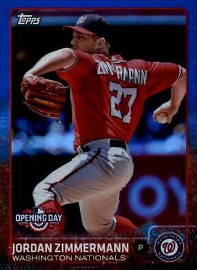 Jordan Zimmermann #32 Baseball Cards 2015 Topps Opening Day