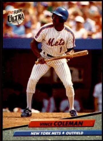 Vince Coleman #229 Baseball Cards 1992 Ultra