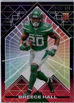 Breece Hall #REC-10 Football Cards 2022 Panini Chronicles Recon