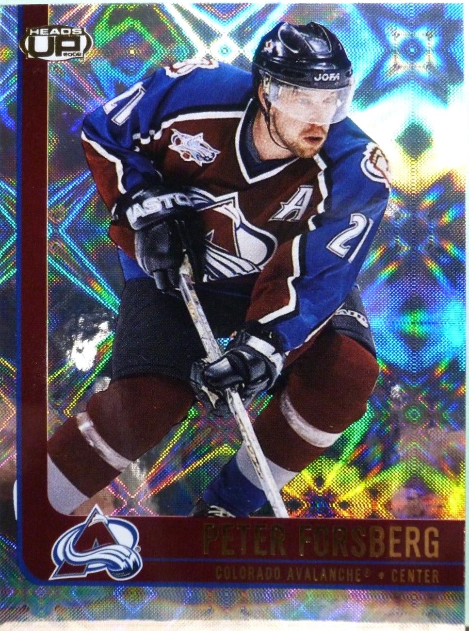 Peter Forsberg #23 Hockey Cards 2001 Pacific Heads Up