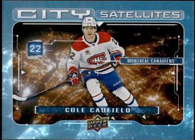 Cole Caufield #CS-13 Hockey Cards 2024 Upper Deck City Satellites
