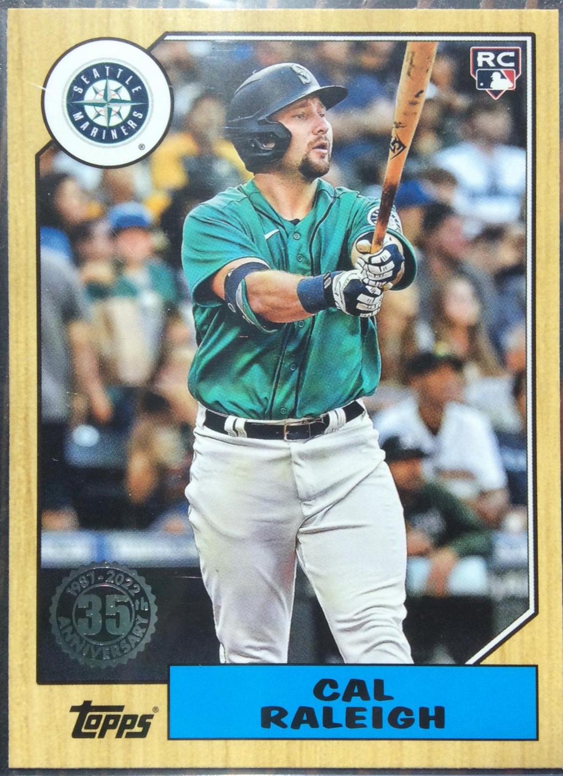 Cal Raleigh #T87-72 Baseball Cards 2022 Topps 1987