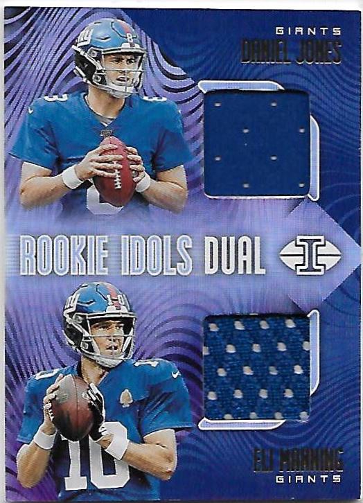 Daniel Jones, Eli Manning #2 Football Cards 2019 Panini Illusions