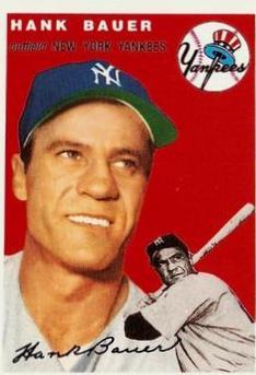 Hank Bauer #130 Baseball Cards 1994 Topps Archives 1954 Reprint