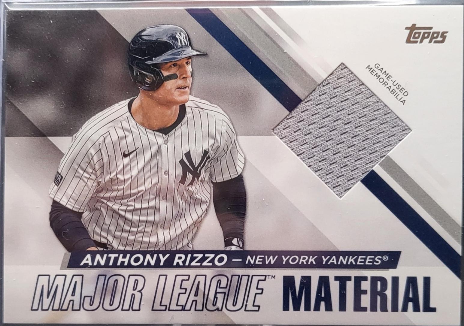 Anthony Rizzo #MLMU-AR Baseball Cards 2024 Topps Update Major League Materials