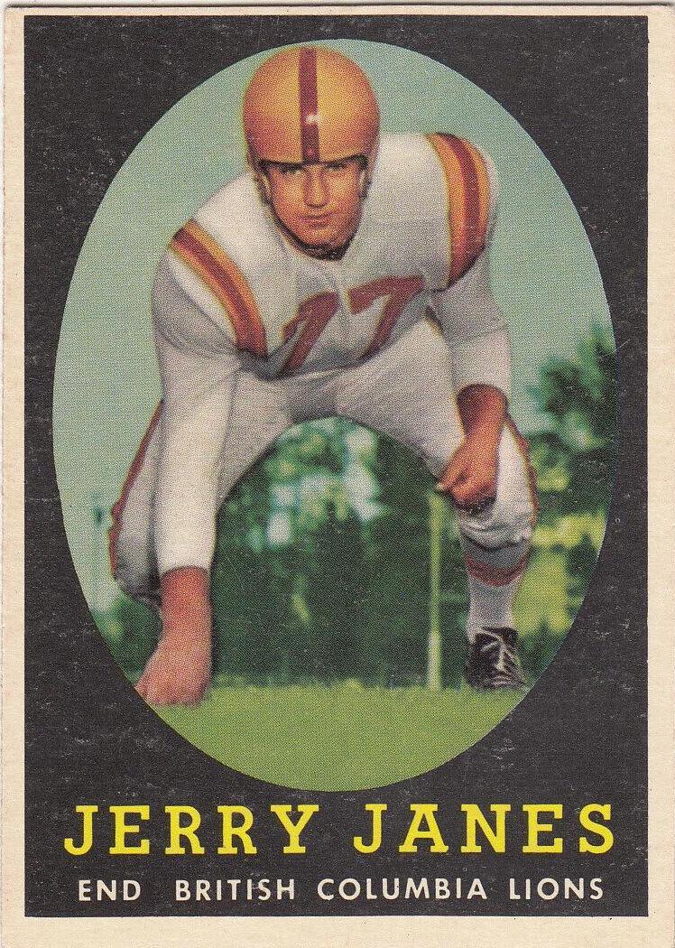 Jerry Janes #12 Football Cards 1958 Topps CFL