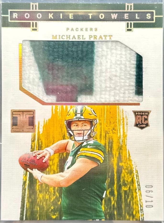 Michael Pratt #4 Football Cards 2024 Panini Impeccable Rookie Towel