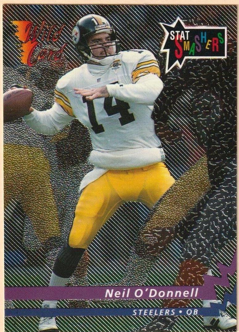 Neil O'Donnell #CSS-108 Football Cards 1993 Wild Card Stat Smashers