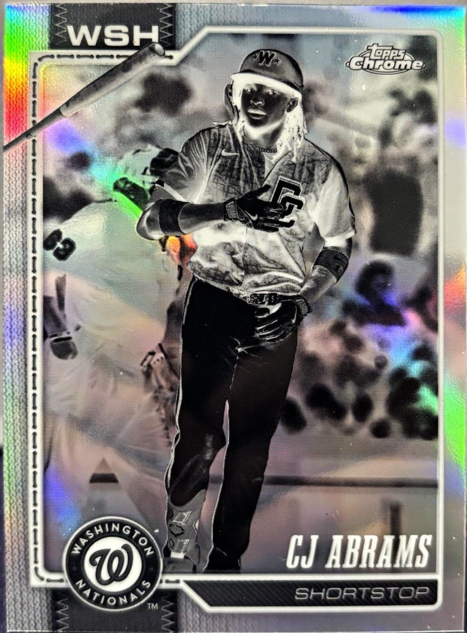 CJ Abrams [Negative Refractor] (2026 Topps Chrome)