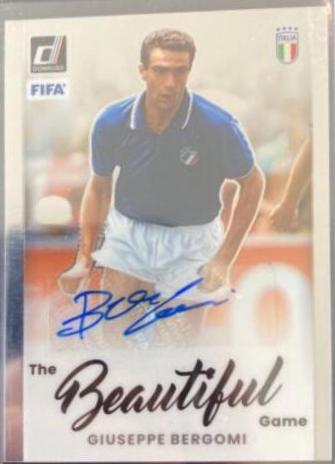 Giuseppe Bergomi #BA-GBI Soccer Cards 2022 Panini Donruss Beautiful Game Autographs