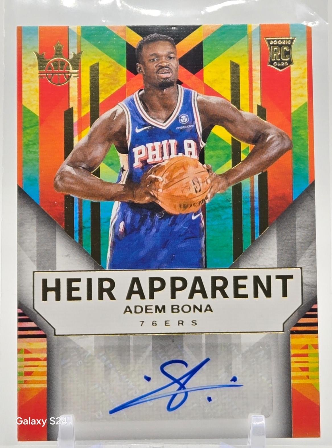 Adem Bona #HA-BON Basketball Cards 2024 Panini Court Kings Heir Apparent