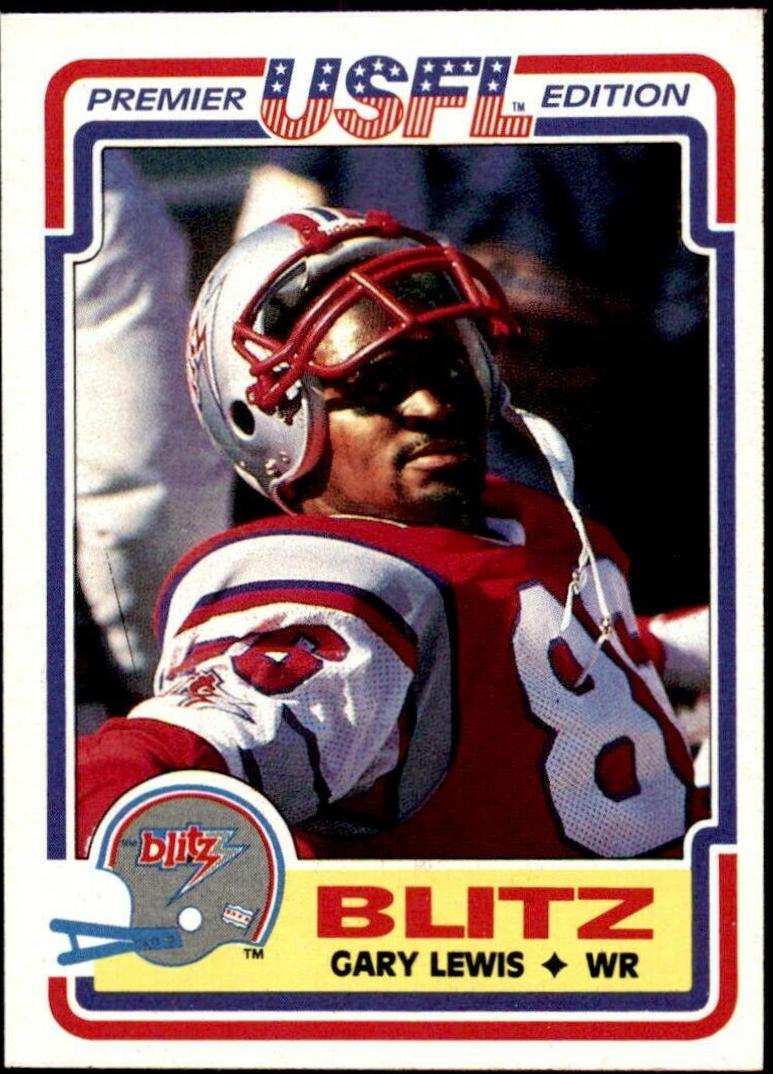 Gary Lewis #23 Football Cards 1984 Topps USFL
