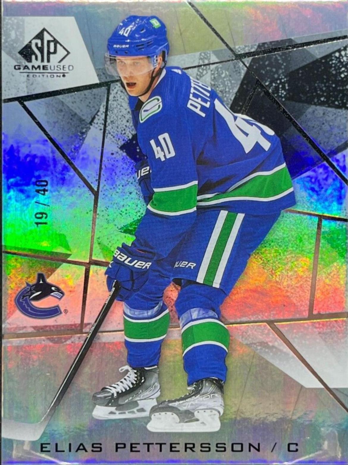 Elias Pettersson #27 2021-22 SP Game Used Hockey
