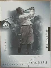 Bobby Jones #39 Golf Cards 2001 Upper Deck SP Authentic Preview Prices