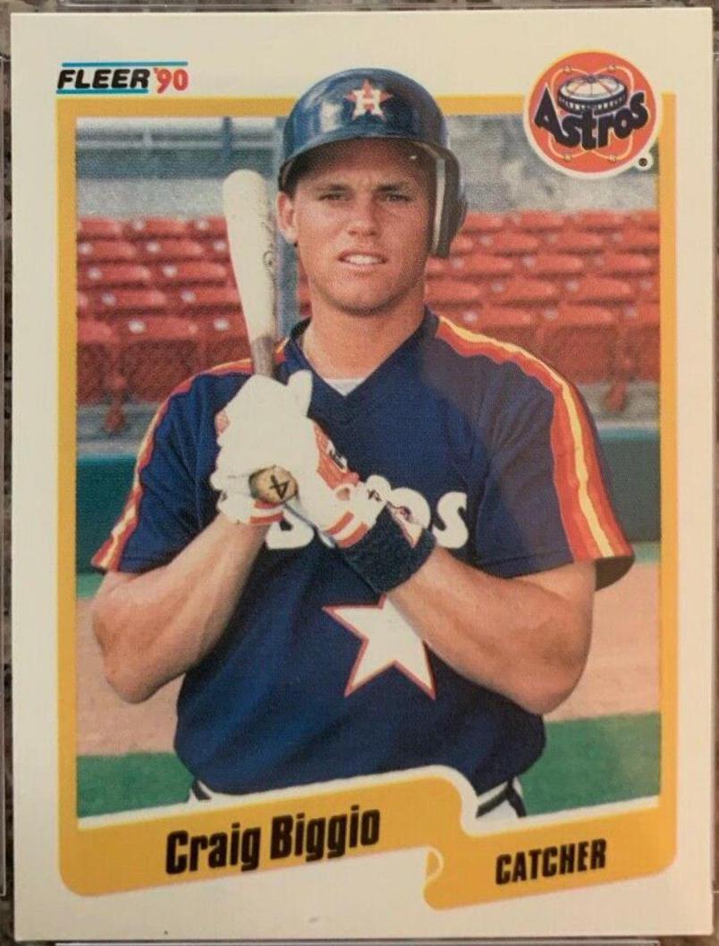 Craig Biggio #224 Baseball Cards 1990 Fleer