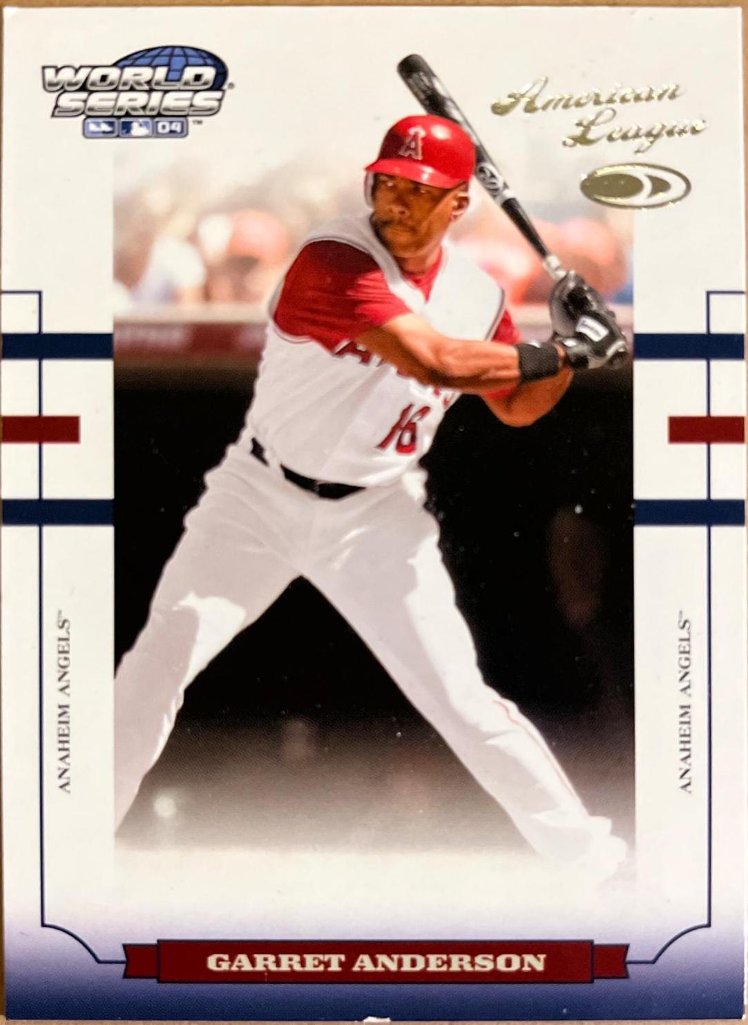 Garret Anderson #WS-3 Baseball Cards 2004 Donruss World Series