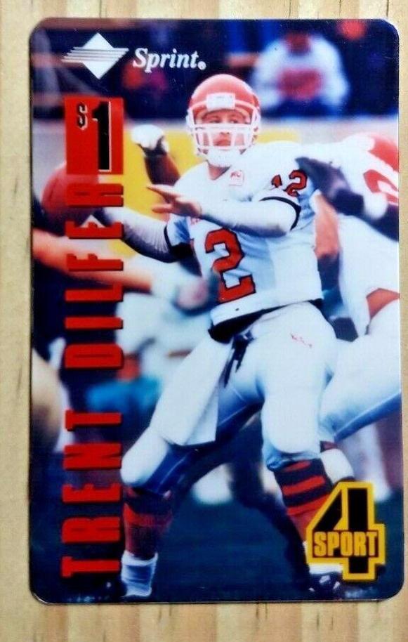 Trent Dilfer #NNO Football Cards 1994 Classic Assets Phone Cards