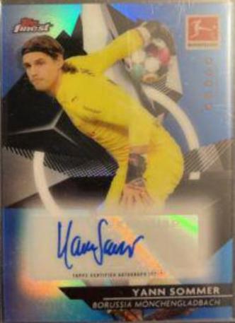 Yann Sommer #BCA-YS 2021 Topps Finest Bundesliga Autographs Soccer