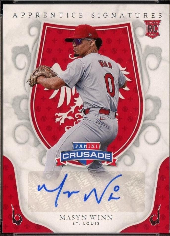 Masyn Winn #AS-MWY Baseball Cards 2024 Panini Crusade Apprentice Signatures